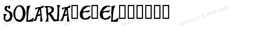 Solaria-e8el字体转换