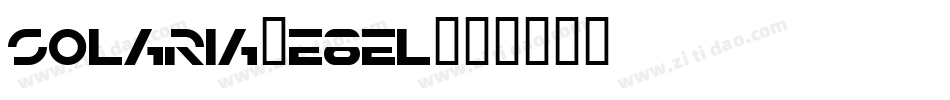Solaria-e8el字体转换