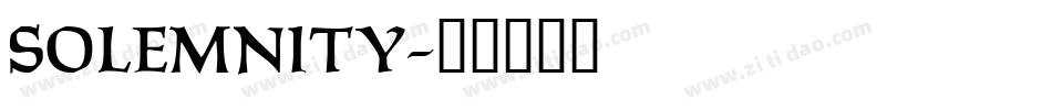 Solemnity字体转换