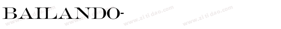 Bailando字体转换