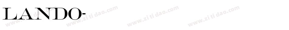 lando字体转换