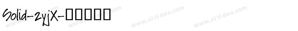 Solid-2yjX字体转换