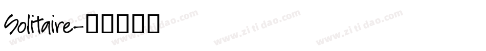 Solitaire字体转换