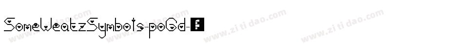 SomeWeatzSymbols-poGd字体转换