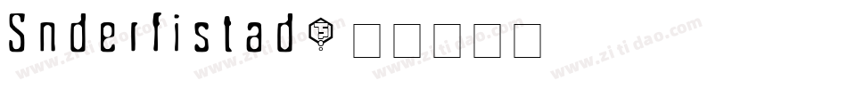 Snderfistad字体转换