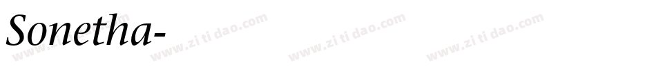 Sonetha字体转换