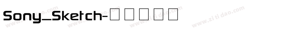 Sony_Sketch字体转换