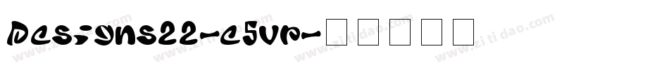 Designs22-e5vp字体转换