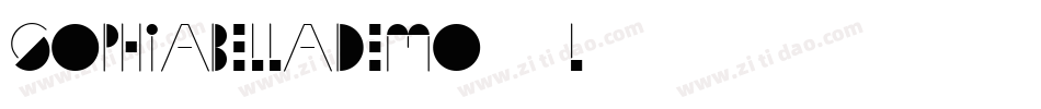 SophiaBellaDemo-131L字体转换