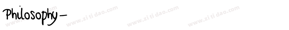 Philosophy字体转换