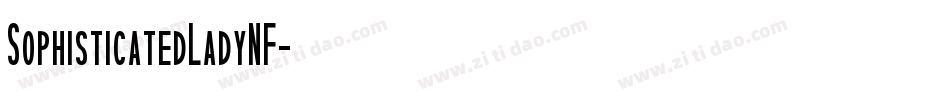 SophisticatedLadyNF字体转换