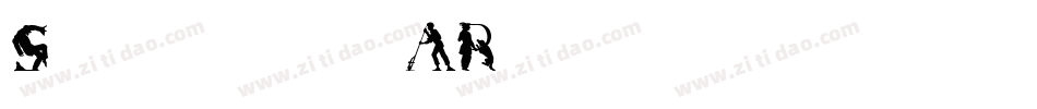 Silhouettenpeople-pgAR字体转换