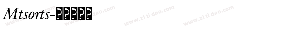 Mtsorts字体转换