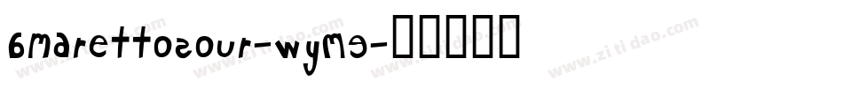 AmarettoSour-WyME字体转换