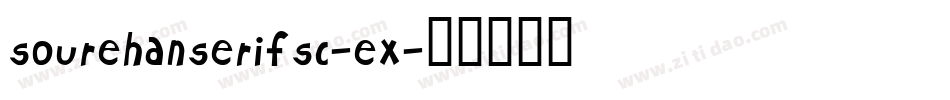 sourehanserifsc-ex字体转换