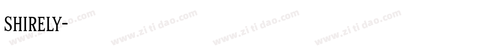 Shirely字体转换