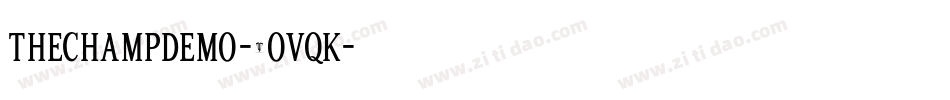 ThechampDemo-2OvqK字体转换