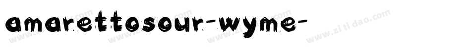 AmarettoSour-WyME字体转换