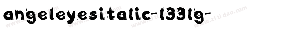 AngelEyesItalic-L33lg字体转换