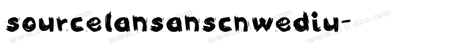 SourcelansansCNwediu字体转换