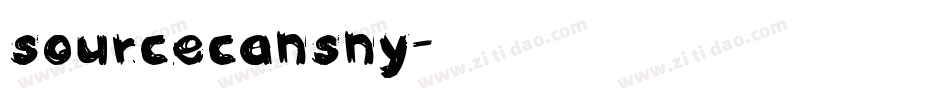 sourcecansny字体转换