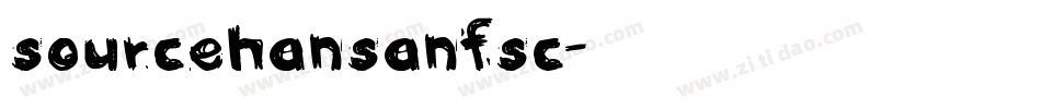 sourcehansanfsc字体转换
