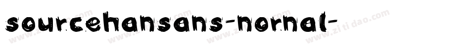 sourcehansans-nornal字体转换