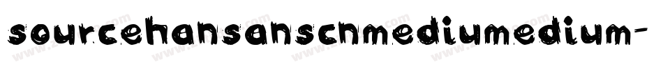 sourcehansanscnmediumedium字体转换