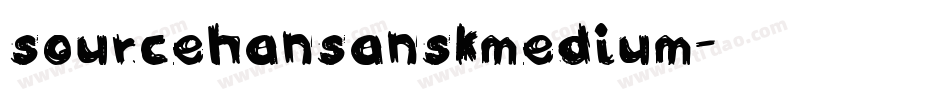 sourcehansanskmedium字体转换