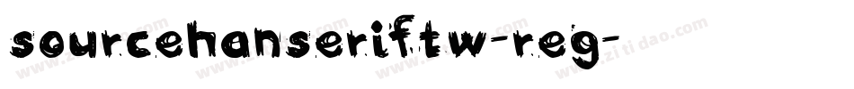 sourcehanserifTw-reg字体转换