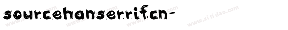 sourcehanserrifcn字体转换