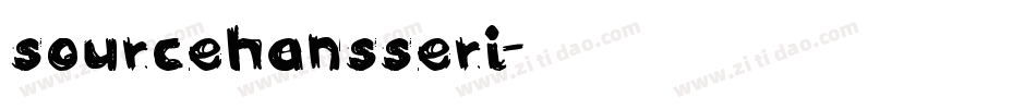 sourcehansseri字体转换