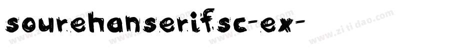 sourehanserifsc-ex字体转换