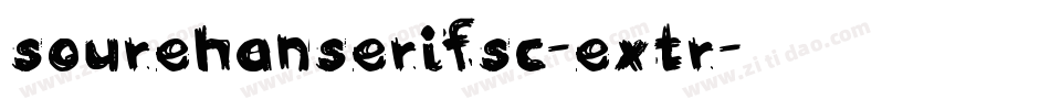 sourehanserifsc-extr字体转换