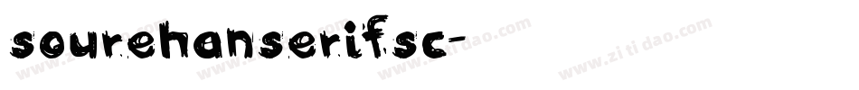 sourehanserifsc字体转换