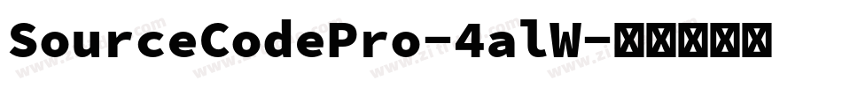 SourceCodePro-4alW字体转换