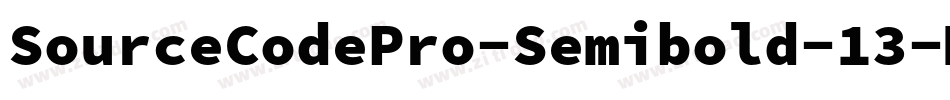 SourceCodePro-Semibold-13字体转换