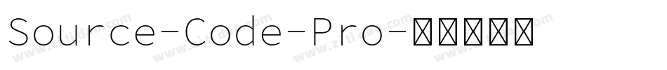 Source-Code-Pro字体转换