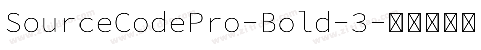 SourceCodePro-Bold-3字体转换