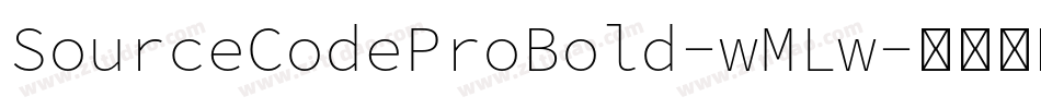 SourceCodeProBold-wMLw字体转换