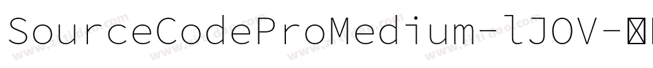 SourceCodeProMedium-lJOV字体转换