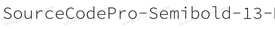 SourceCodePro-Semibold-13字体转换