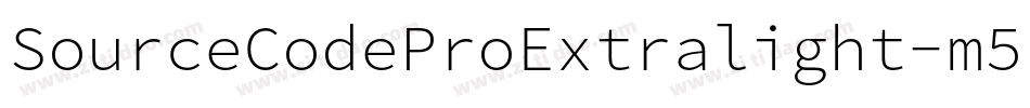 SourceCodeProExtralight-m5r2字体转换