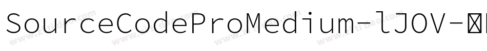 SourceCodeProMedium-lJOV字体转换