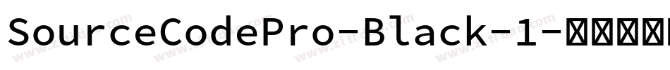 SourceCodePro-Black-1字体转换