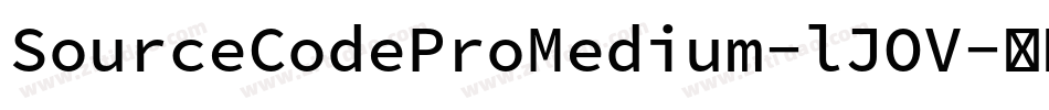 SourceCodeProMedium-lJOV字体转换