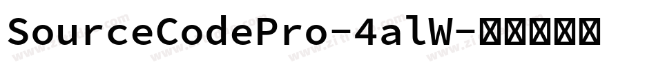 SourceCodePro-4alW字体转换
