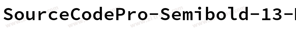 SourceCodePro-Semibold-13字体转换