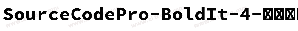 SourceCodePro-BoldIt-4字体转换