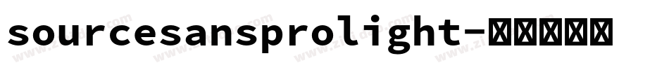 sourcesansprolight字体转换